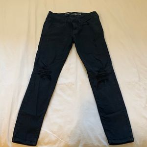 American eagle black jeans size 4